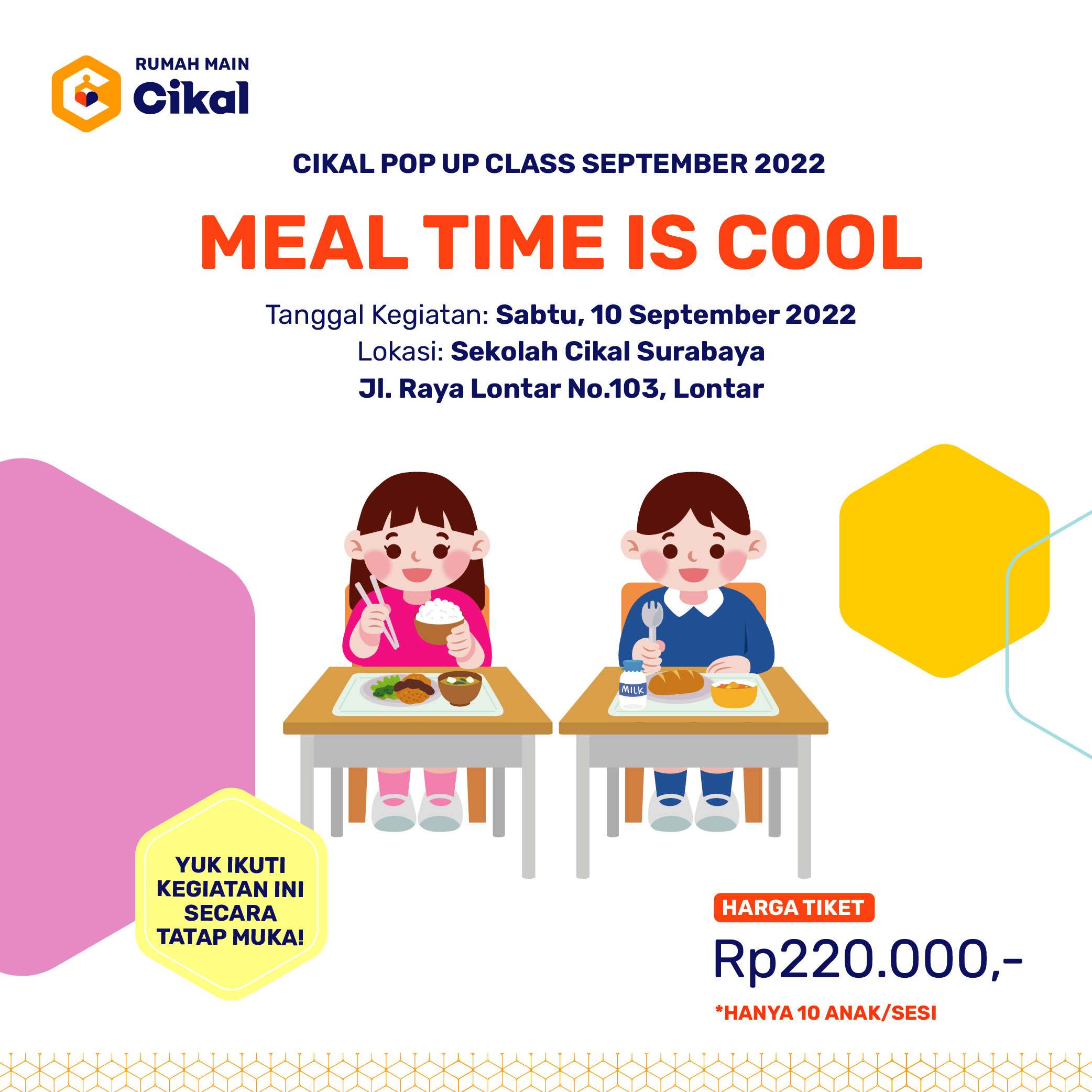 Cikal Pop Up Class Rumah Main Cikal Surabaya Edisi September 2022