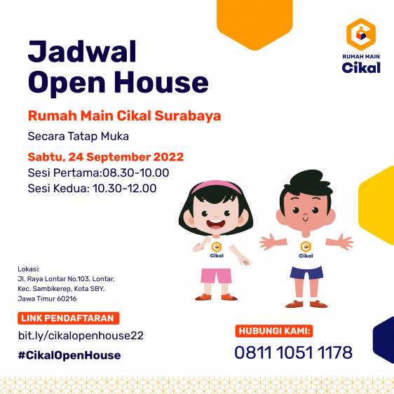 OPEN HOUSE RUMAH MAIN CIKAL SURABAYA SEPTEMBER 2022