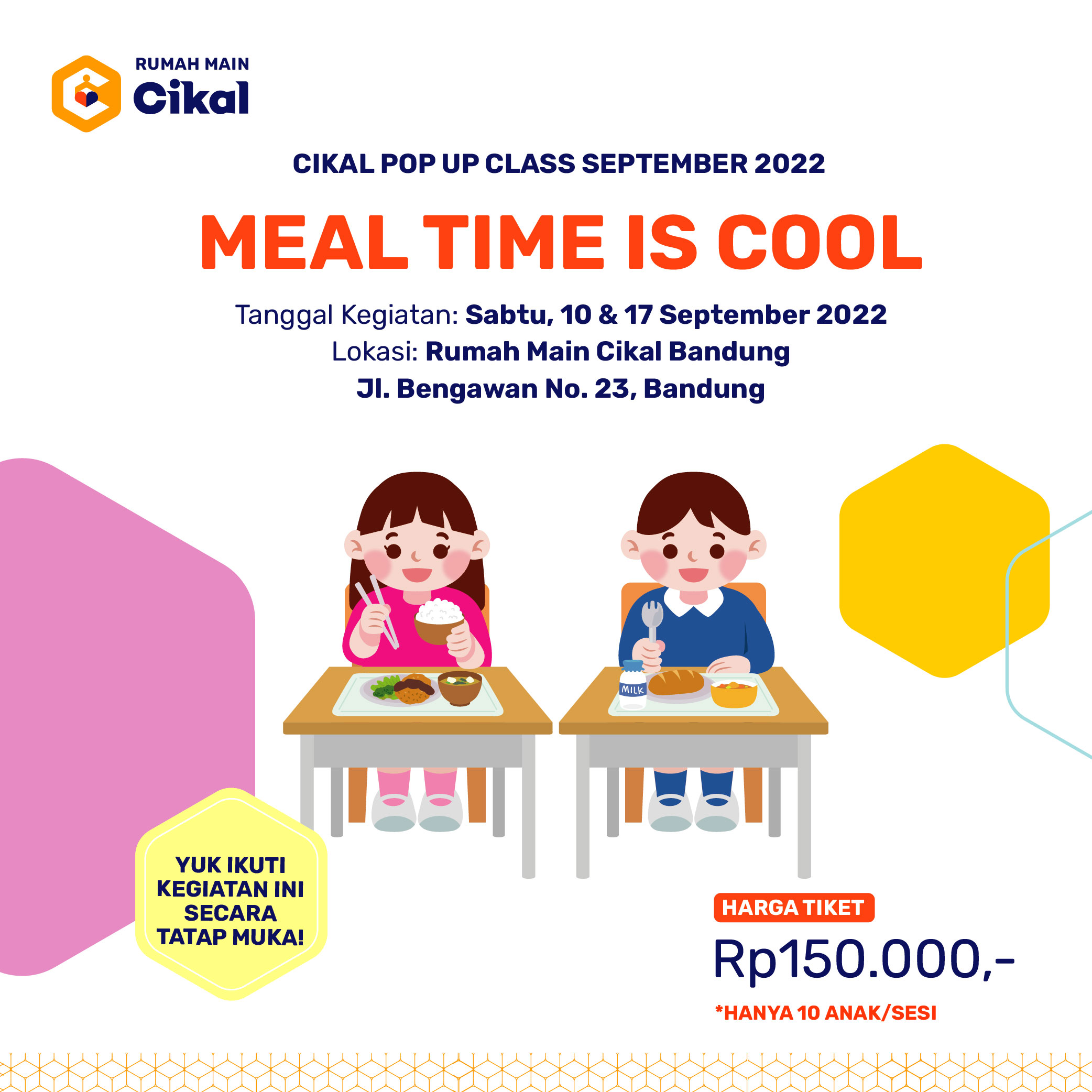 Cikal Pop Up Class Rumah Main Cikal Bandung Edisi September 2022