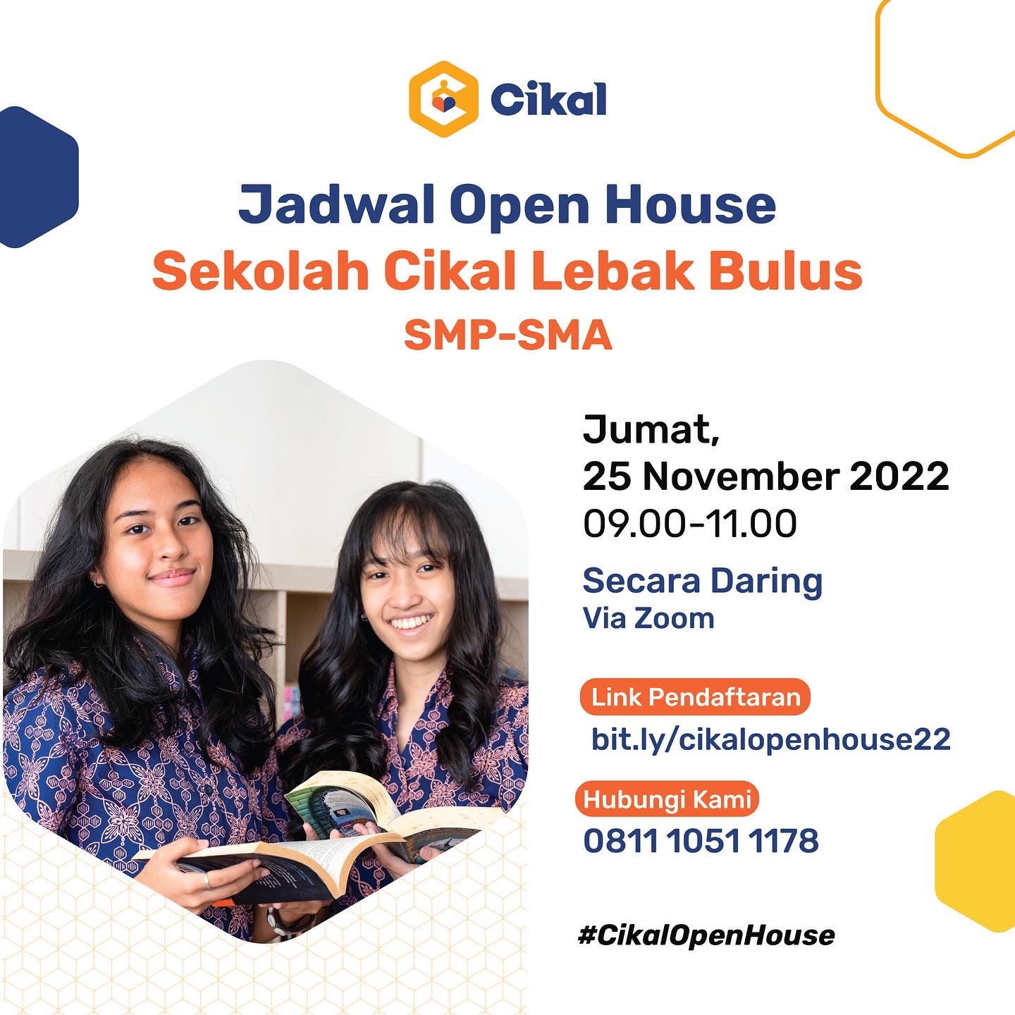Cikal Open House November 2022 : Sekolah Cikal Lebak Bulus (SMP-SMA)