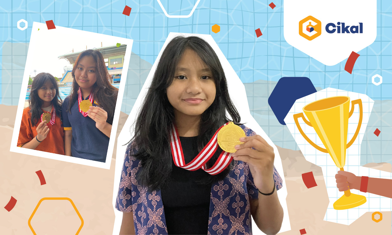 Cerita Calissa, Murid SMP Cikal Amri Setu, Raih Medali Emas Kejuaraan Renang Pelajar Tingkat Kota Jakarta Timur 