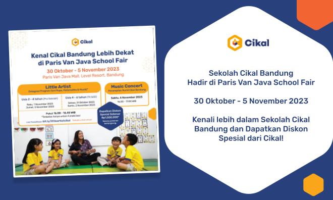 Sekolah Cikal Bandung Hadir di Pameran Paris Van Java Bandung