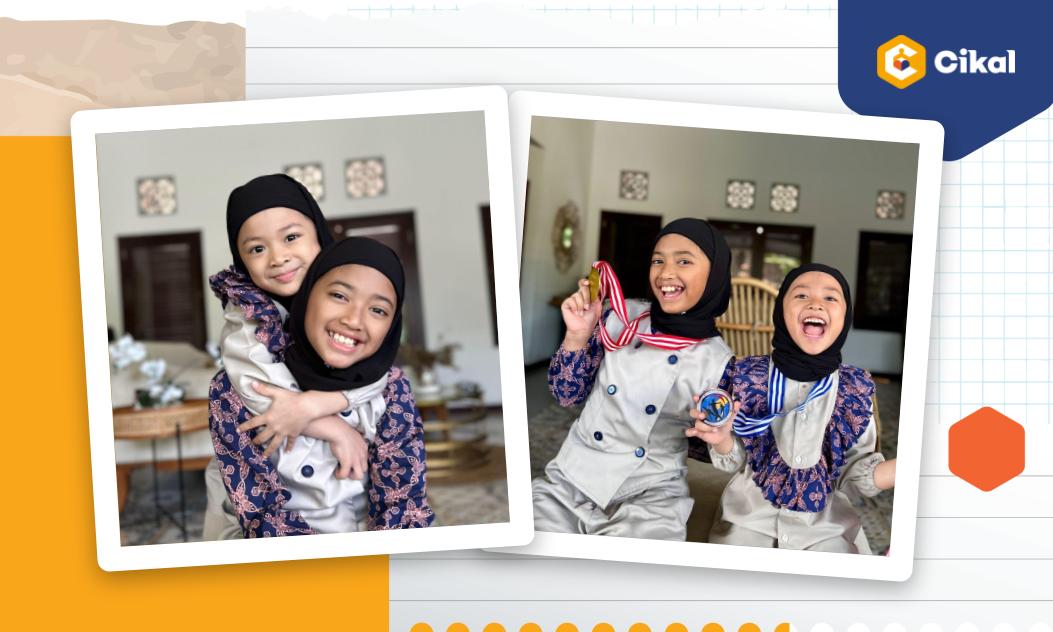 Cerita Kinada dan Kekira, Murid Sekolah Cikal Surabaya, Kakak Adik Berprestasi di Roller Sport Tingkat Nasional! 