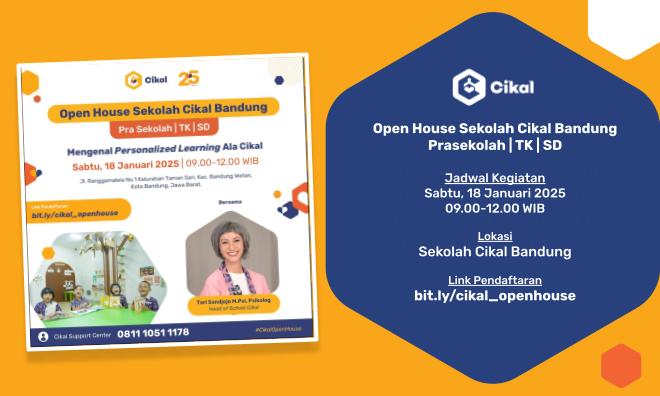 Open House Sekolah Cikal Bandung (Prasekolah-TK-SD)