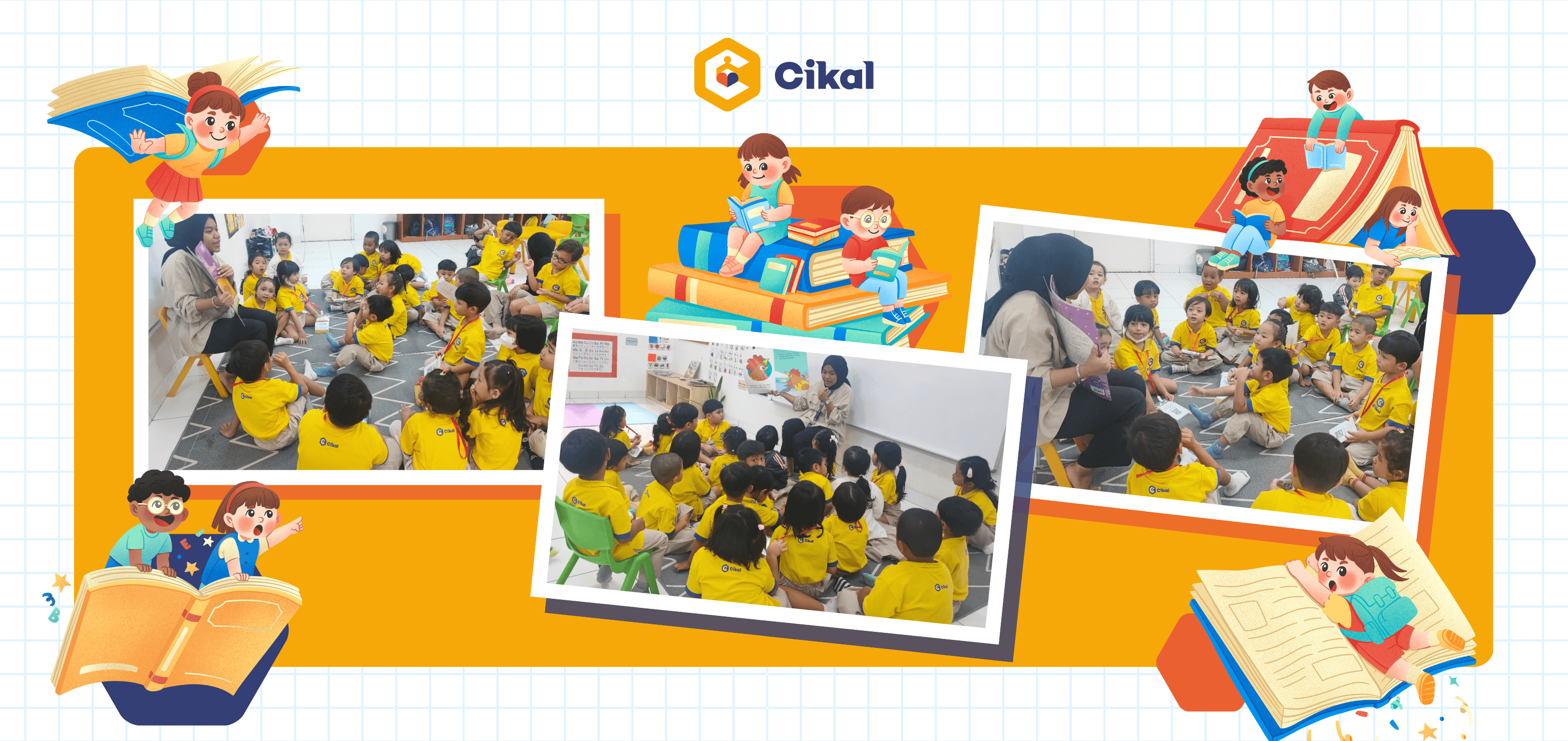 TK Cikal Serpong Tumbuhkan Kebiasaan Baca Buku