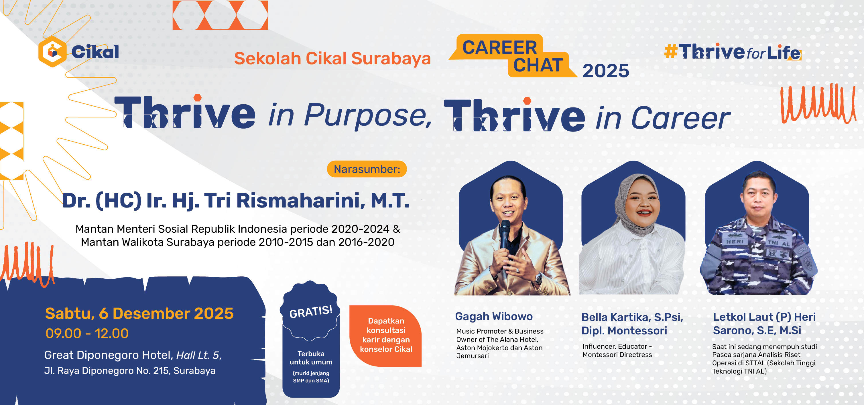 Sekolah Cikal Surabaya Career Chat (Terbuka Untuk Pelajar SMP dan SMA)