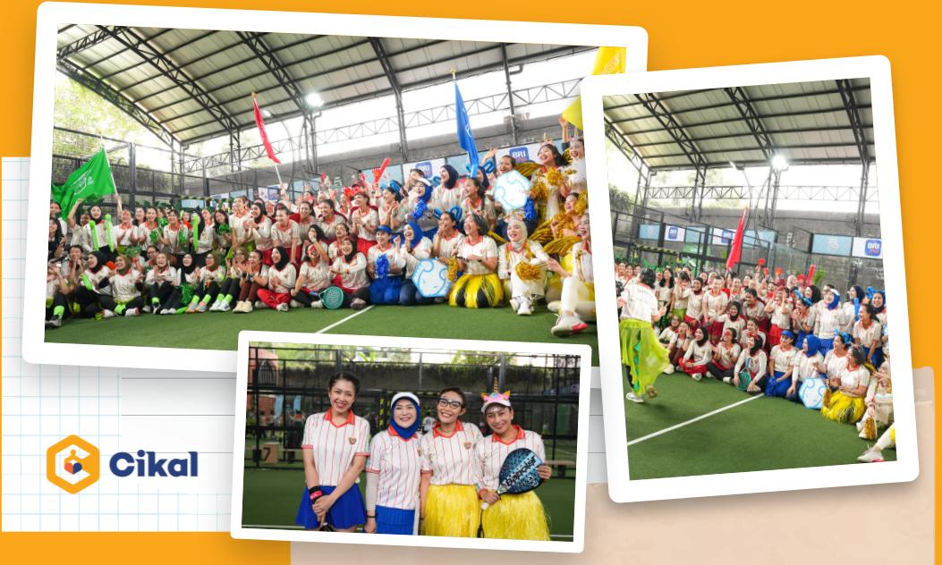 Inspiratif! Para Ibu Sekolah Cikal Lebak Bulus Gelar Debut Pertandingan Padel 