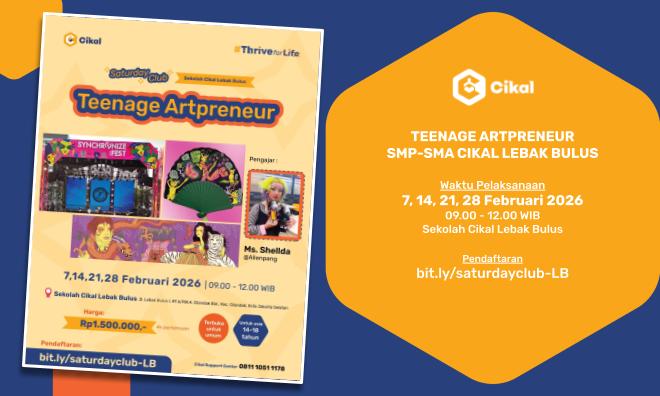 Teenage Artpreneur Activity untuk Pelajar SMP dan SMA  (Terbuka Untuk Umum)