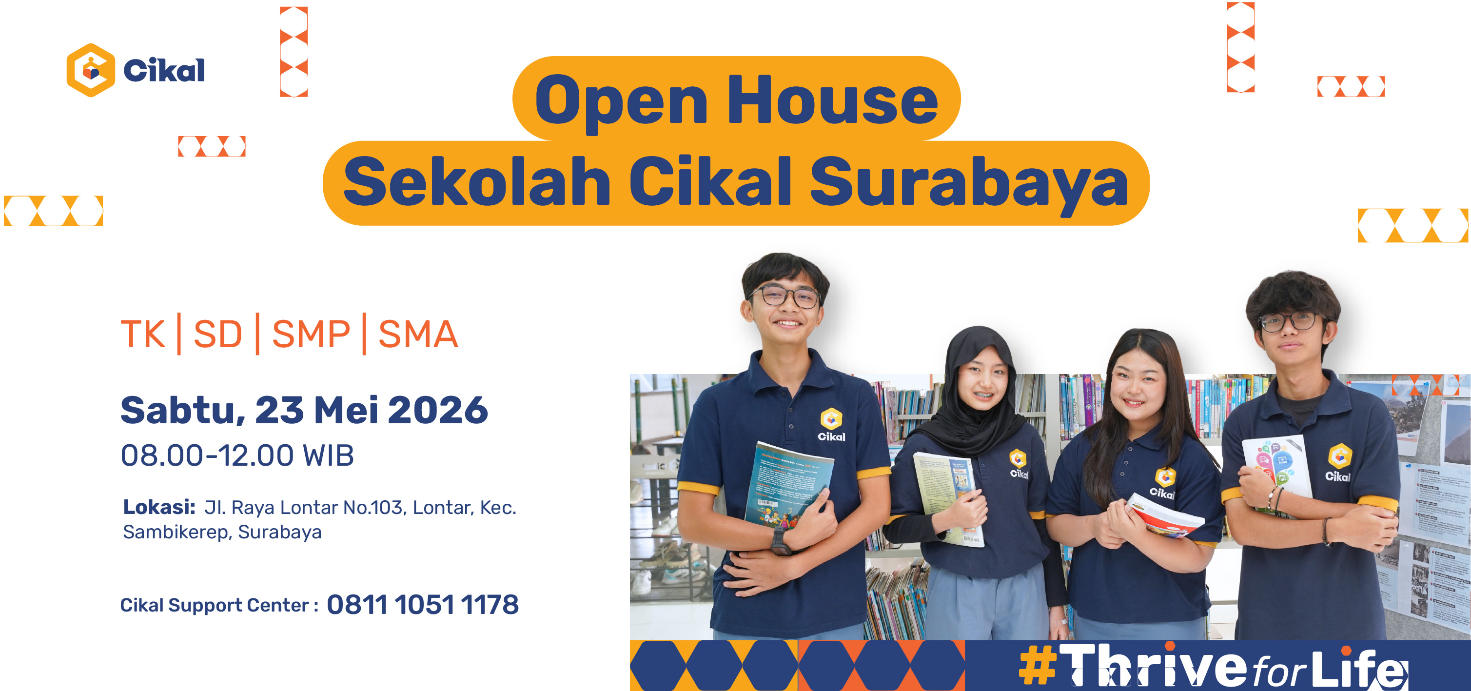 Sekolah Cikal Surabaya Open House Jenjang TK, SD, SMP dan SMA
